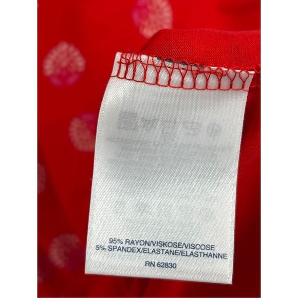 Lands End Maxi Dress Women’s Large Red Tank Sleeveless Long‎ Bright Cherry Print - Picture 5 of 12